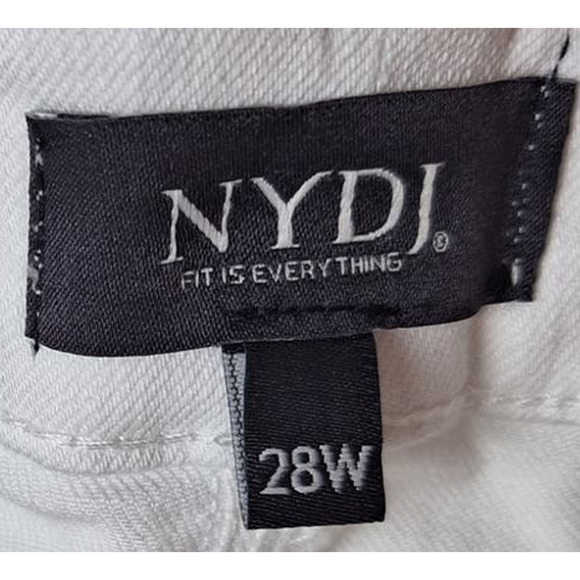 Nydj Not Your Daughter's Jeans Women 28W White Marilyn Straight Denim Jeans NEW! - Picture 5 of 11